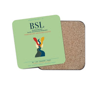 Thumbnail for EuroAirport Basel-Mulhouse-Freiburg (BSL) design on light green 1 piece coaster