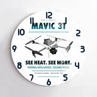 Thumbnail for DJI Mavic 3 Thermal design on white no frame wall clock