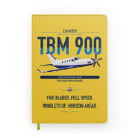 Thumbnail for Daher TBM 900 design on yellow notebook