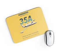 Thumbnail for Bombardier Learjet 35A design on yellow rectangle mouse pad