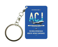 Thumbnail for Airbus ACJ330neo Key Chain design on blue key chain