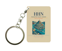 Thumbnail for Frankfurt-Hahn Airport (HHN) design on beige key chain