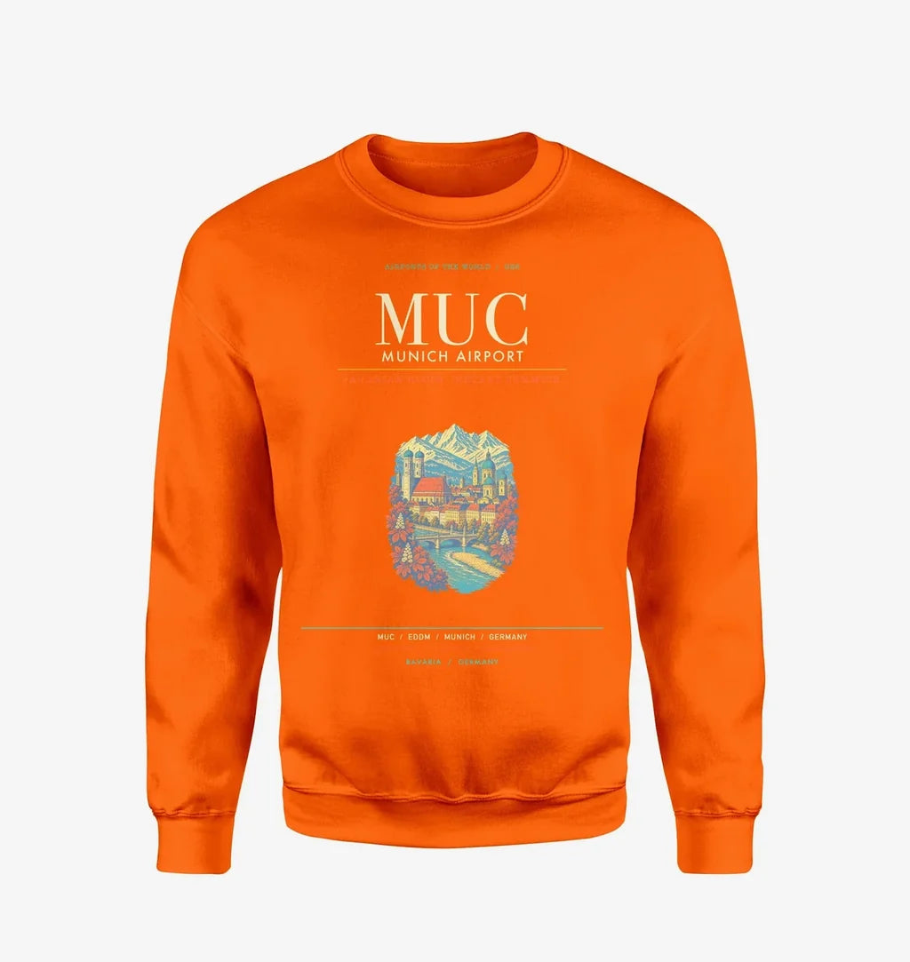 Munich Airport MUC Sweatshirt - Orange