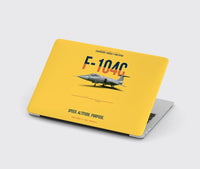 Thumbnail for F-104C Starfighter Speed In A Straight Line design on yellow MacBook case