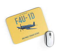Thumbnail for F4U-1D Corsair design on yellow rectangle mouse pad