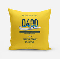 Thumbnail for De Havilland Dash 8-400 design on yellow pillow