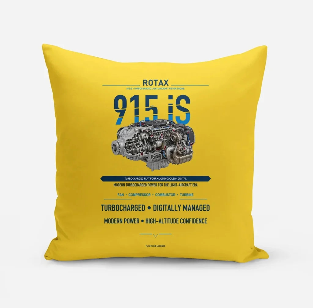 915 iS design on yellow pillow