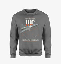 Thumbnail for Dassault Mirage IIIC design on gray sweatshirt