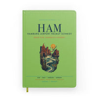Thumbnail for Hamburg Airport Helmut Schmidt (HAM) design on light green notebook