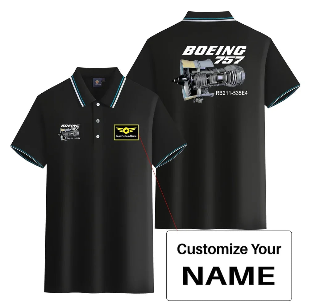 Customisable Boeing 757 Polo Shirt - view 3