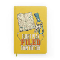 Thumbnail for Flight Plan Filed From The Car design on yellow notebook