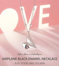 Thumbnail for Valentine's Day Paper Planes Shaped Necklace - view 5