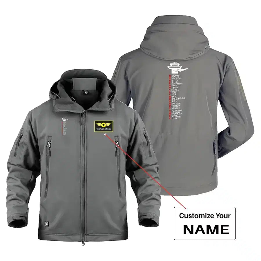 Customisable Aviation Alphabet Jacket - view 3