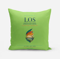 Thumbnail for Murtala Muhammed International Airport (LOS) design on light green pillow