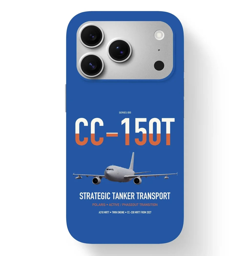 Airbus CC-150T Polaris design on blue magsafe iphone case, for iPhone 17 Pro