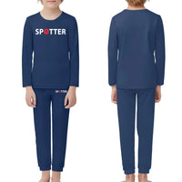Thumbnail for Spotter children pajamas - Dark Blue
