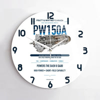Thumbnail for PW150A design on white no frame wall clock