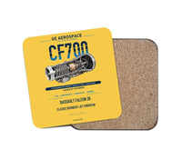 Thumbnail for CF700 design on yellow 1 piece coaster