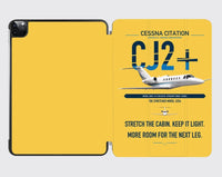 Thumbnail for Cessna Citation CJ2+ design on yellow ipad tablet case