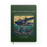 Thumbnail for VINTAGE G4271 - The Pearl Diver's Lift - Designed Notebooks design on darkgreen