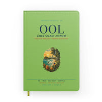Thumbnail for Gold Coast Airport (OOL) design on light green notebook