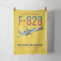 Thumbnail for F-82B Twin Mustang design on yellow towel
