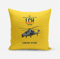 Thumbnail for HAL LCH Prachand design on yellow pillow