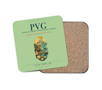 Thumbnail for Shanghai Pudong International Airport (PVG) design on light green 1 piece coaster