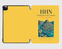Thumbnail for Frankfurt-Hahn Airport (HHN) design on yellow ipad tablet case