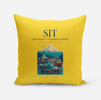 Thumbnail for Sitka Rocky Gutierrez Airport (SIT) design on yellow pillow