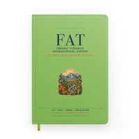Thumbnail for Fresno Yosemite International Airport (FAT) design on light green notebook