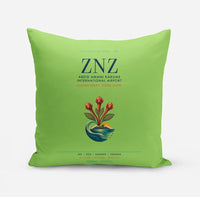Thumbnail for Abeid Amani Karume International Airport (ZNZ) design on light green pillow