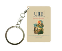 Thumbnail for Kuressaare Airport (URE) design on beige key chain