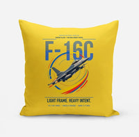 Thumbnail for F-16C Fighting Falcon design on yellow pillow