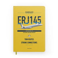 Thumbnail for Embraer ERJ145 design on yellow notebook