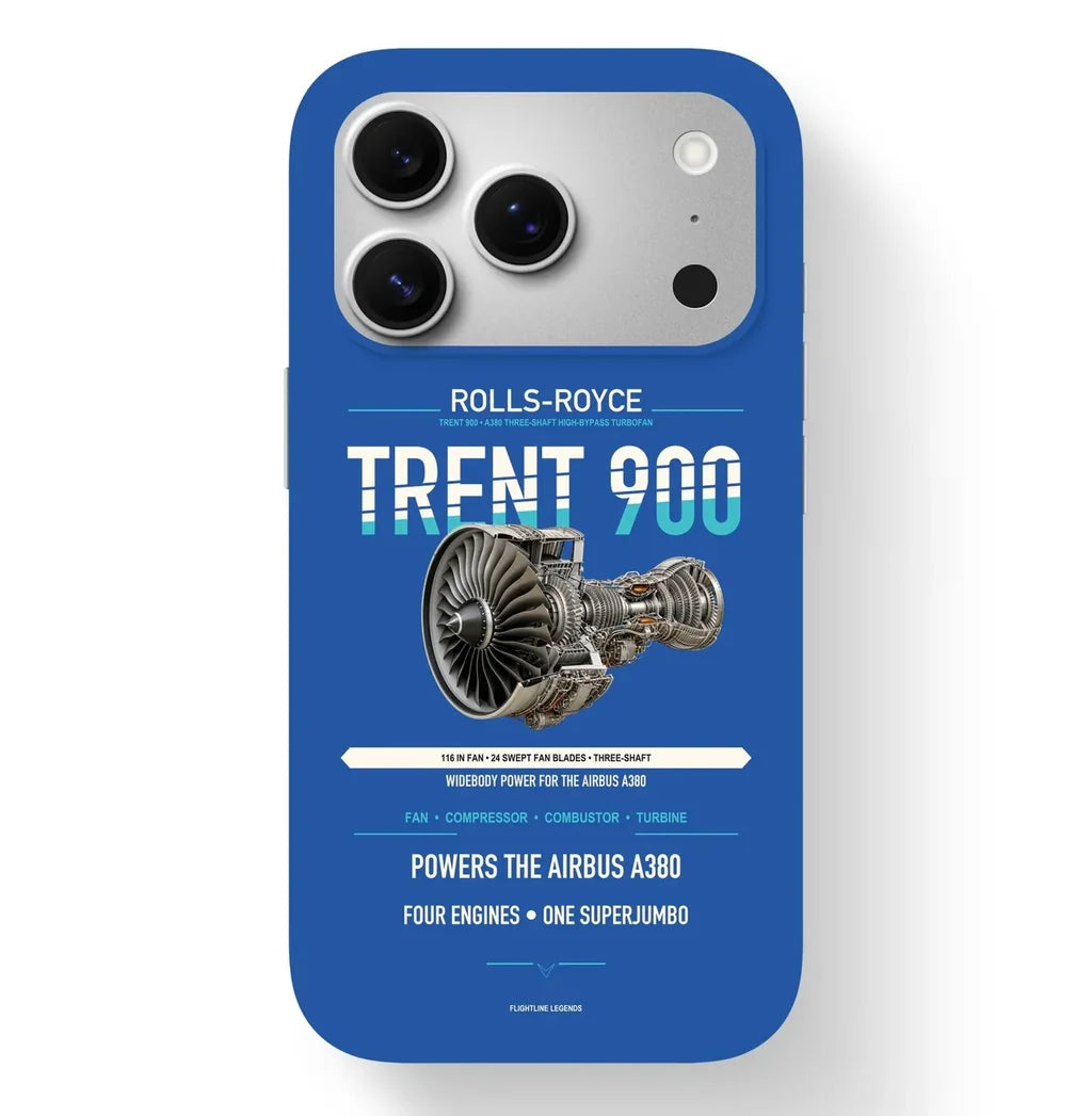TRENT 900 Case design on blue iphone case