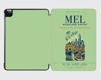 Thumbnail for Melbourne Airport (MEL) design on light green ipad tablet case