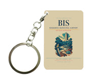 Thumbnail for Bismarck Municipal Airport (BIS) design on beige key chain