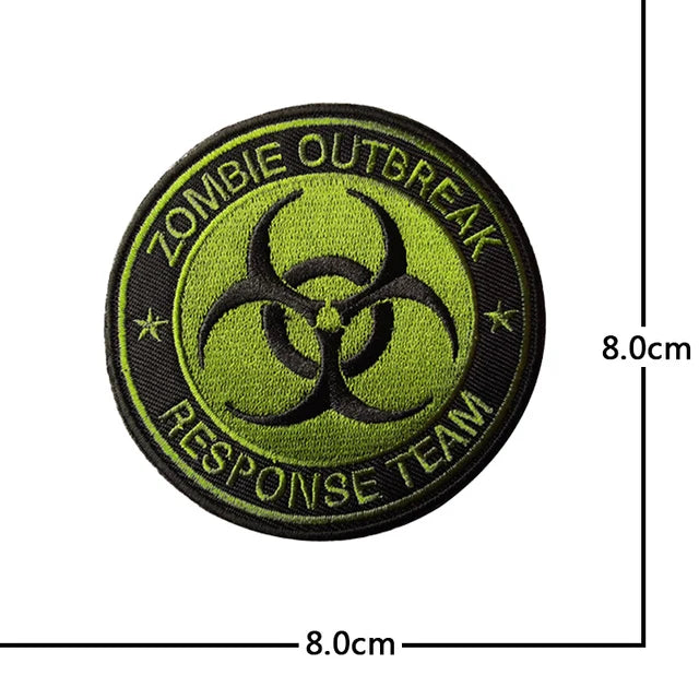Zombie Outbreak Response Team Embroidery Patch - view 3