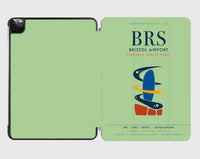 Thumbnail for Bristol Airport (BRS) design on light green ipad tablet case