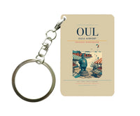 Thumbnail for Oulu Airport (OUL) design on beige key chain