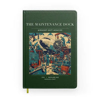 Thumbnail for VINTAGE G4094 - The Maintenance Dock - Designed Notebooks design on darkgreen