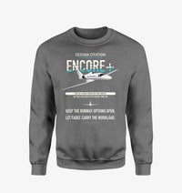 Thumbnail for Cessna Citation Encore+ design on gray sweatshirt