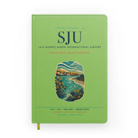 Thumbnail for Luis Muñoz Marín International Airport San Juan (SJU) design on light green notebook
