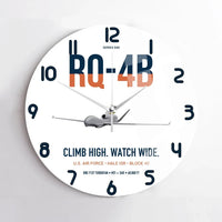 Thumbnail for RQ-4B Global Hawk design on white no frame wall clock