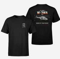 Thumbnail for PZL-Świdnik W-3WA Sokół design on black t-shirt, double-side print
