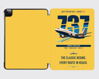 Thumbnail for Boeing 737-300 Classic design on yellow ipad tablet case