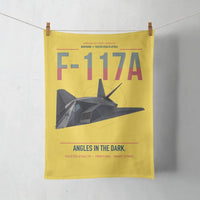 Thumbnail for F-117A Nighthawk design on yellow towel
