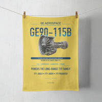 Thumbnail for GE90-115B design on yellow towel