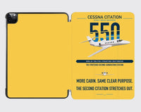 Thumbnail for Cessna Citation 550 - Citation II design on yellow ipad tablet case